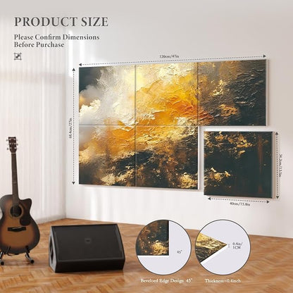 JBER Acoustical Wall Panels, 47.2×27 Inches Art Acoustic Panels, Decorative - Image 2