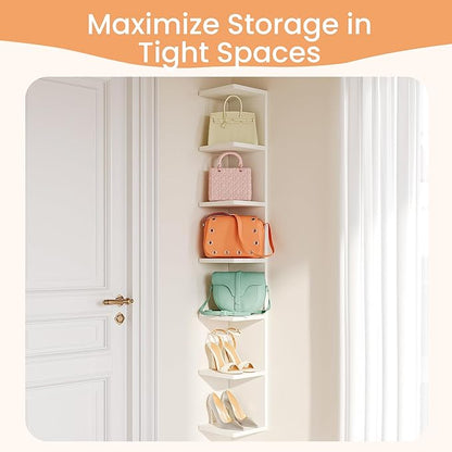 upsimples 7-Tier Floating Wall Shelf, Decorative Shelves - Image 6