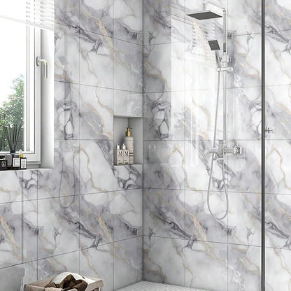 Chejiaye 22pcs Marble Peel and Stick Backsplash Surface Waterproof Wall Panels - Image 2