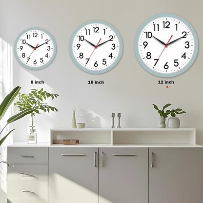 AKCISOT Wall Clock, Modern Small Wall Clocks Battery Operated 12 Inch, Silent - Image 4