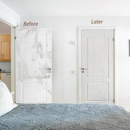 White Wood Contact Paper for Cabinets and Drawers Wood Grain Peel and Stick - Image 4