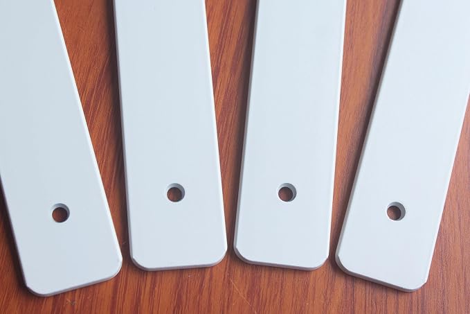 4 Pack - 10 inch White Hidden L Shelf Bracket Iron Floating Shelf Brackets - Image 5