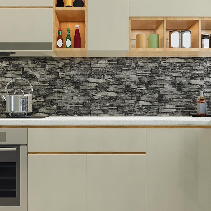 30PCS 3D Wall Panels Peel and Stick Foam, Self-Adhesive Decorative 3D Brick - Image 3