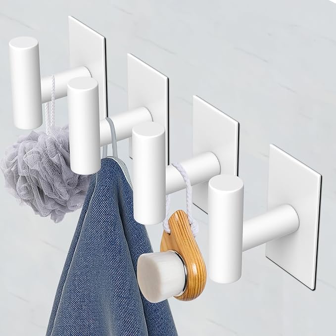 VAEHOLD Wall Towel Hooks, Heavy Duty Sticky Holder Waterproof Towel Hooks - Image 6