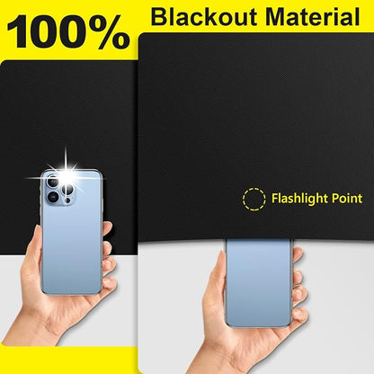 FADOTY Blackout Curtains for Bedroom, Portable 100% Black Out Window Cover Film - Image 2