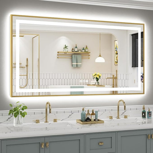 66x36 Inch LED Bathroom Mirror by Briivuemodernmirrors