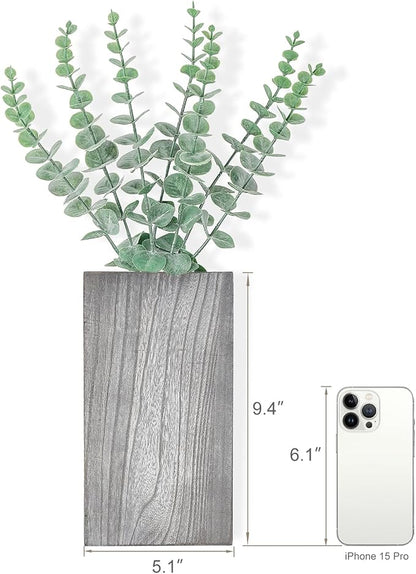 Dahey 2 Pack Wood Wall Planter Vase - Image 4