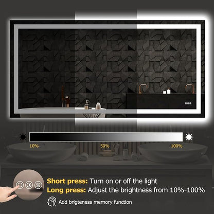 Hivone 72X36 LED Bathroom Mirror - Image 7