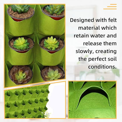 LITLANDSTAR Hanging Vertical Wall Planter, 72 Pockets, 100cm x 100cm, - Image 3