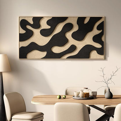 Large Framed 3D Abstract Wall Art - Image 3