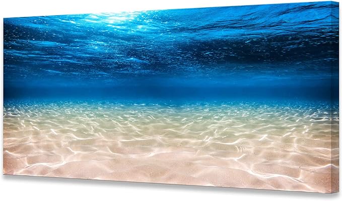 S00775 Print Artwork Blue Ocean Sea Wall Art Canvas Prints Picture Seaview by Cao+Gen+Decor+Art