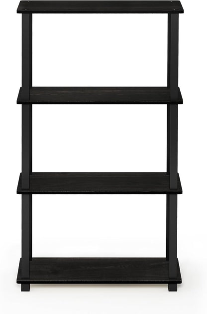 Furinno TURN-S-TUBE Storage Shelves, 4-Tier Book Shelf, Corner Shelf, Toolless - Image 6