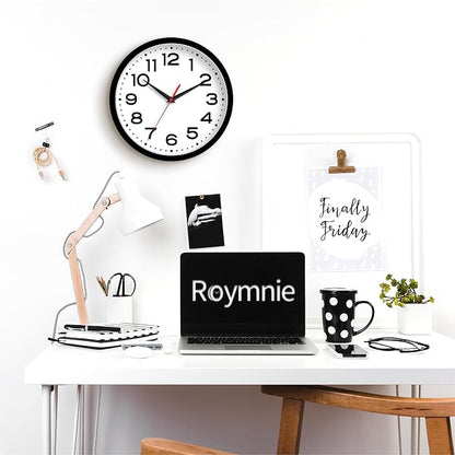 Roymnie Wall Clock Silent Non-Ticking Modern Clock Battery Operated 14 Inch - Image 5