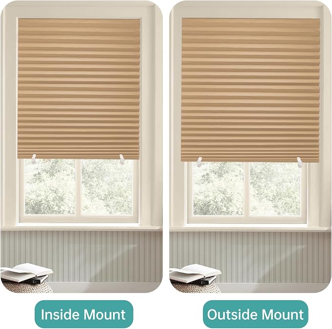 Changshade 6 Pack Temporary Shades, Pleated Paper Blinds - Image 7