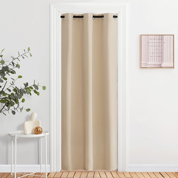 NICETOWN Door Screen Cover for Air Conditioner Room, Insulated Faux Accordion by NICETOWN