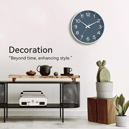 Roymnie Wall Clock, Silent Wall Clocks Battery Operated 8 Inch-Modern Non - Image 5