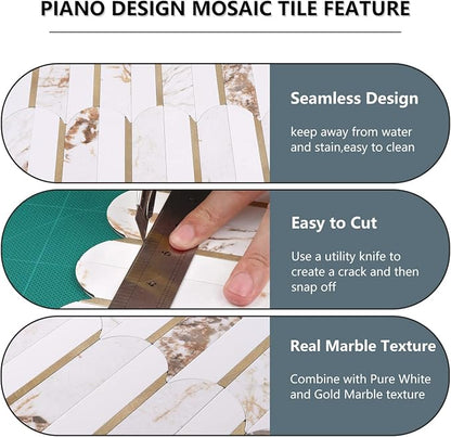 Vamos Tile Peel and Stick Backsplash Seamless Tile, 10 Sheets Stick on - Image 9