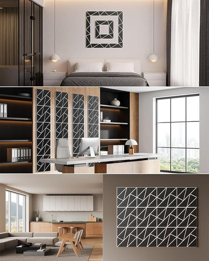 18-Pack Felt Acoustic Panels, Peel & Stick Sound Proof Foam Panels - Image 6