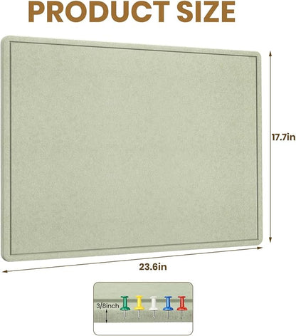 Bulletin Board, 23.5 X 17.5 inches Cork Board - Image 3