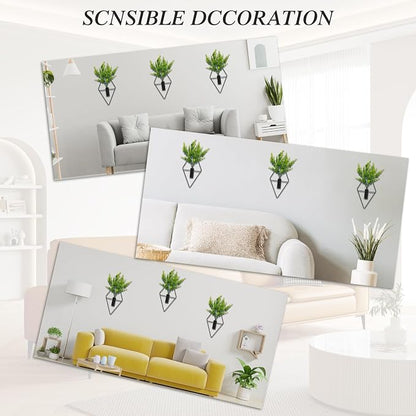 3 Pcs Wall Plants Artificial Decor, Boho Wall Decor, Home Office Living Room - Image 5