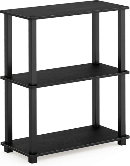 Furinno TURN-S-TUBE Storage Shelves Set of 2, 3-Tier Book Shelf, Corner Shelf - Image 4