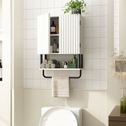 RUSTOWN Fluted Bathroom Wall Cabinet - Image 3