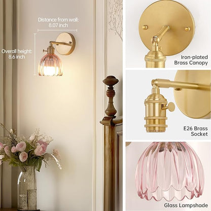 Shenmoyl Vintage 5000 mAh Battery Operated Wall Sconce - Image 5