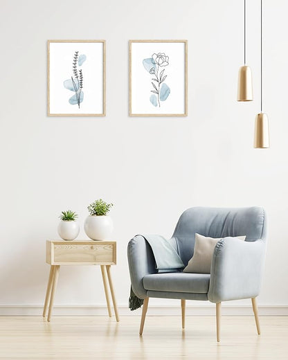 HesenDot Boho Art wall Décor, Botanical Print Set of 3, Abstract Line - Image 5