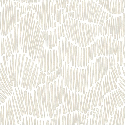 Theper Beige Modern Striped Wallpaper Peel and Stick Boho 17.3"×275" Removable by Theper