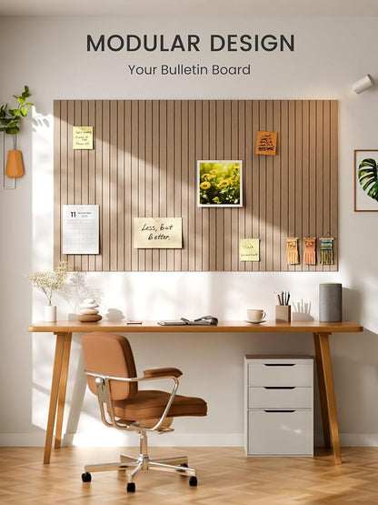 Bumusty Large Cork Board Alternative-36 x 24" Felt Bulletin Board Tiles - Image 6