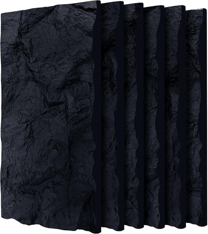 3D Faux Stone Wall Panels, Lightweight & Waterproof Accent Marble Rock Skin by Gahowlen