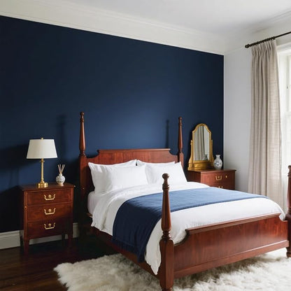 Yancorp 16"x394" Matte Gray Blue Peel and Stick Wallpaper Removable Contact - Image 2