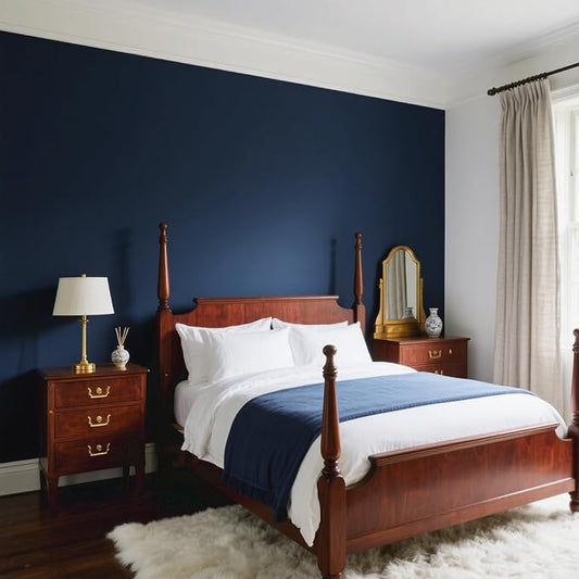 Yancorp 16"x394" Matte Gray Blue Peel and Stick Wallpaper Removable Contact - Image 2