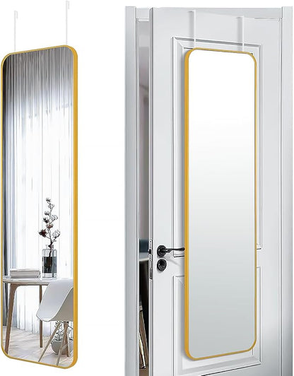 SCWF-GZ 47x14 Mirror Rectangle Full Body Length Door Hanging Wall Mounted by SCWF-GZ