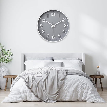 HZDHCLH Wall Clocks Battery Operated, Wall Clock Gray, 10 inch Wall Clock - Image 8