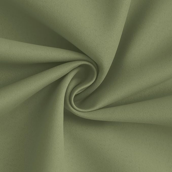 Yakamok 100% Blackout Curtains for Living Room, Thermal Insulated Blackout - Image 3