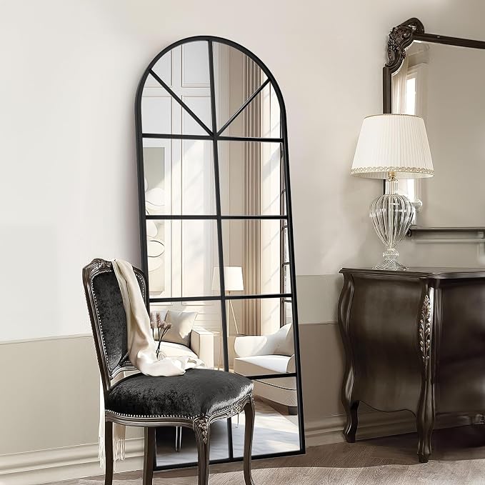 Full Length Mirror, Oversize Wall Mirrors, Farmhouse Standing Mirrors - Image 2