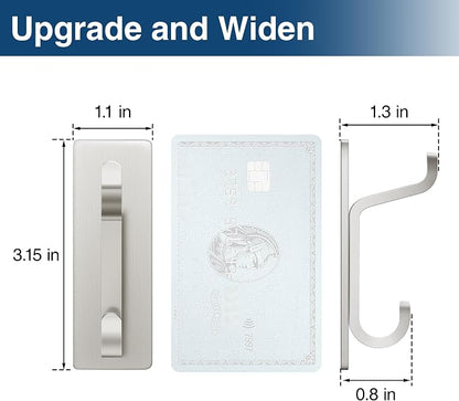 pickpiff Wall Hooks for Coat and Towel: 13LB Strong Adhesive Door Hanger Stick - Image 4