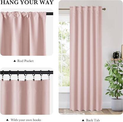 RYB HOME 100% Blackout Short Curtains - Image 2