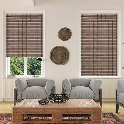 LUCKUP Cordless Roman Shades, Roll Up Bamboo Blinds - Image 7