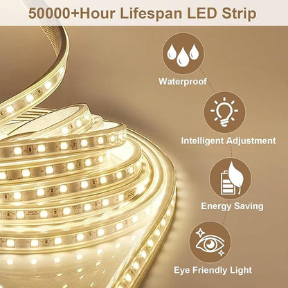 BEAUTYPEAK 36x24 LED Oval Bathroom Mirror - Image 5