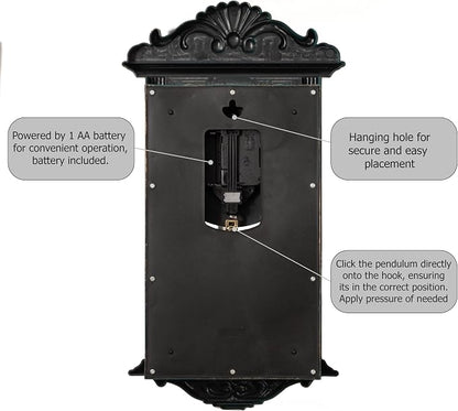 Clockswise Vintage Grandfather-Style Wall Clock - Image 6