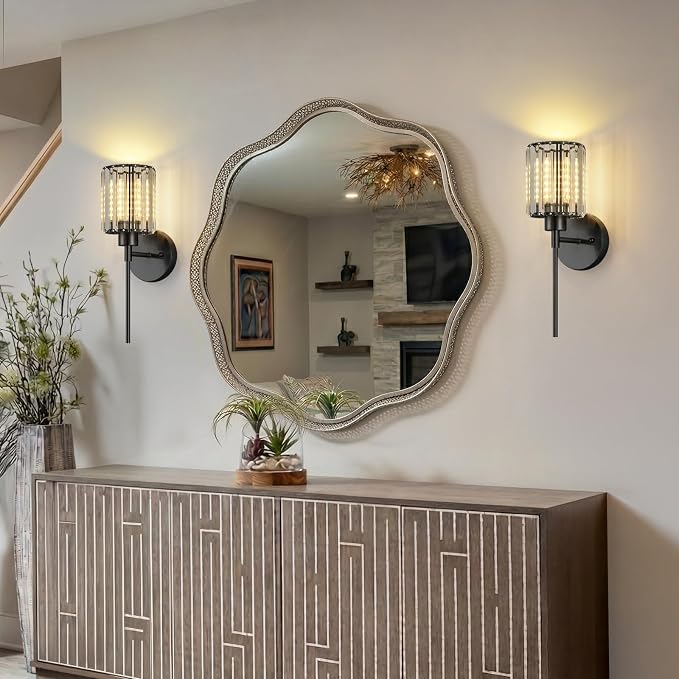 Crystal Battery Operated Wall Sconces, 12 Colors and 3CCT Dimmable Crystal Wall - Image 6