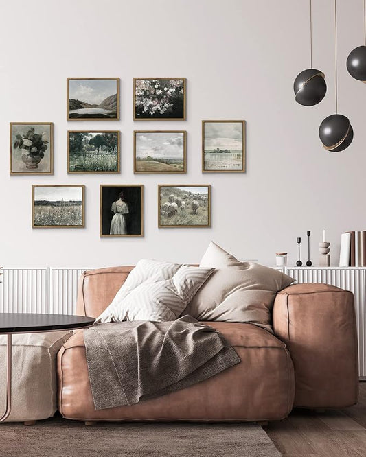 InSimSea Framed Canvas Wall Art Vintage Decor, Rustic Wall Decor - Image 2