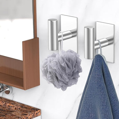 VAEHOLD Wall Towel Hooks, Heavy Duty Sticky Holder Waterproof Towel Hooks - Image 4