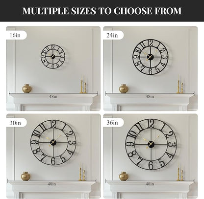 Cuspin Large Wall Clock for Living Room Decor, 30 Inch Wall Clock - Image 6