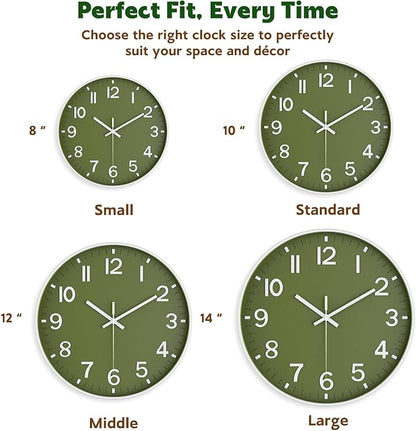 Wall Clock, Battery Operated, Modern Minimalist Design - Image 7