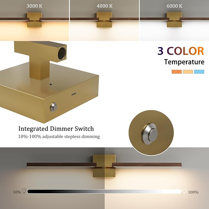 Rayogale 40 Inch Rechargeable Battery Operated Wall Sconce Set 2, 8000mAh - Image 3
