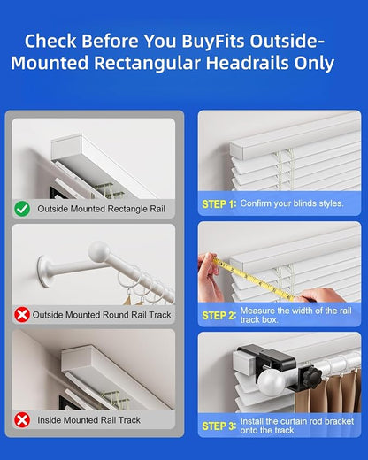 Over-Blinds Curtain Rod Brackets - Image 3