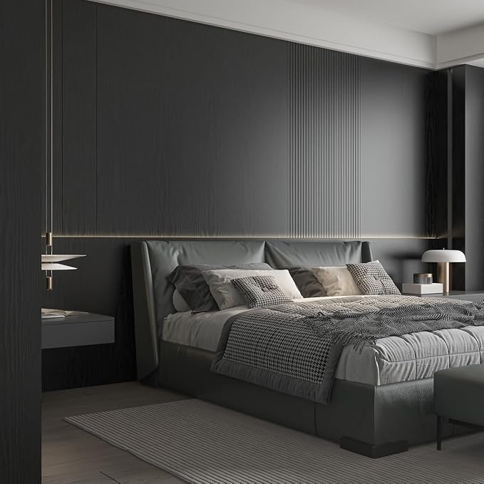 Abyssaly Black Wood Wallpaper 15.7 Inch X 196 Inch Peel and Stick Paper - Image 5